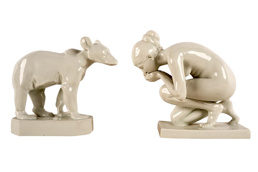 TWO ROSENTHAL PORCELAIN