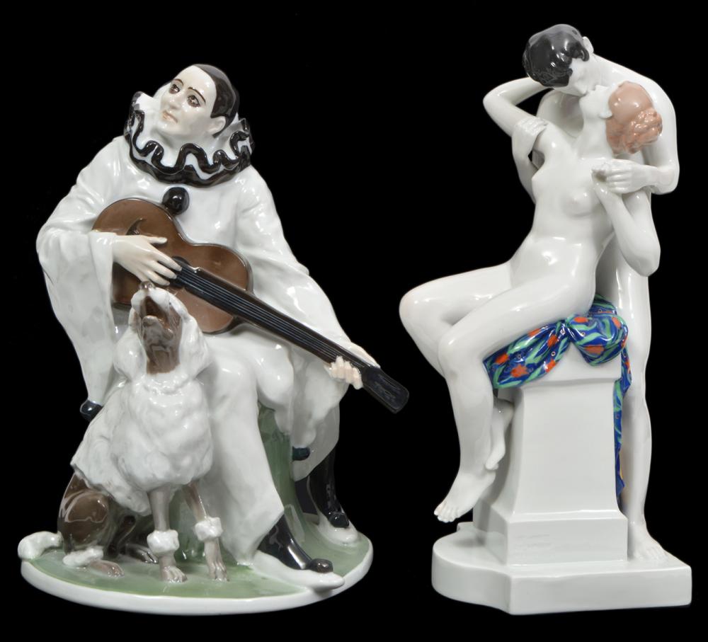 TWO ROSENTHAL PORCELAIN