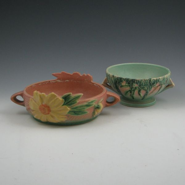Two Roseville bowls including a