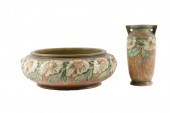 TWO ROSEVILLE DAHLROSE PIECES,