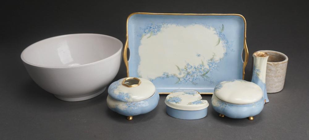 TWO ROSEVILLE GLAZED CERAMIC TWO