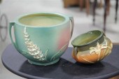 TWO ROSEVILLE PLANTERS. Zanesv