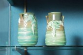 TWO ROSEVILLE POTTERY VASES. B