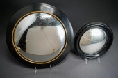 TWO ROUND CONVEX MIRRORS, DIAM