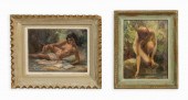 TWO ROY KEISTER OIL ON BOARD N
