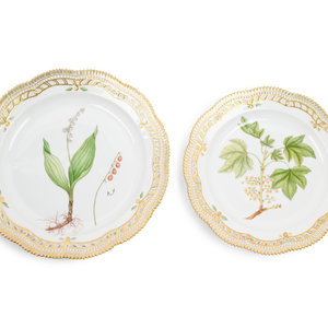 Two Royal Copenhagen Flora Danica