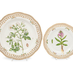 Two Royal Copenhagen Flora Danica
