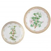 TWO ROYAL COPENHAGEN FLORA DAN