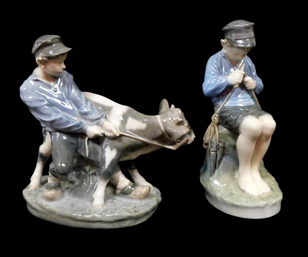 TWO ROYAL COPENHAGEN PORCELAIN