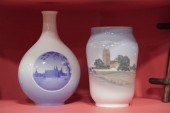 TWO ROYAL COPENHAGEN VASES. A