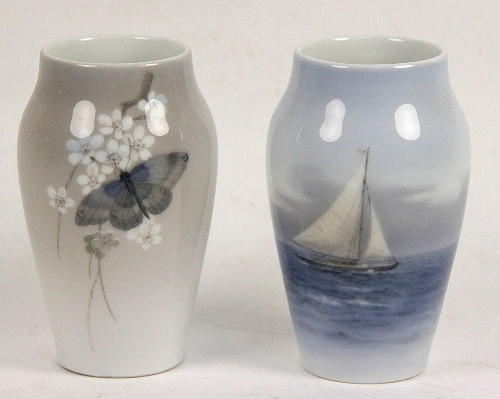Two Royal Copenhagen vases one
