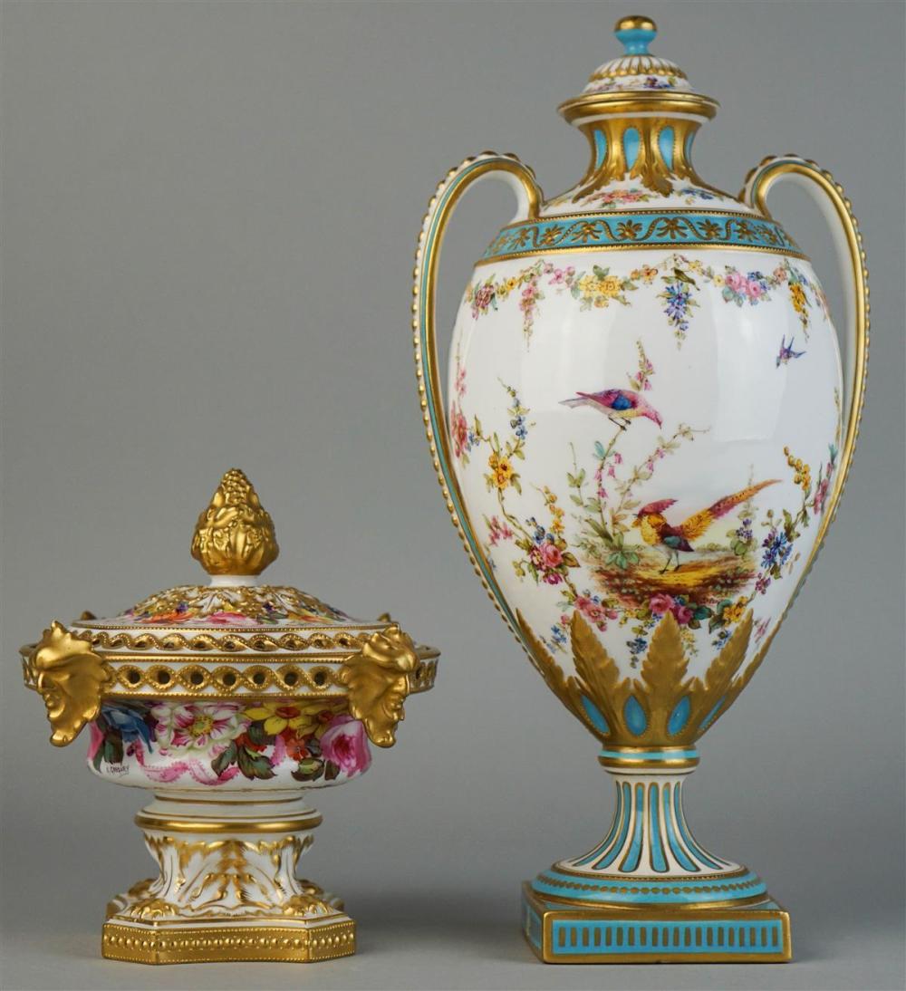 TWO ROYAL CROWN DERBY CABINET