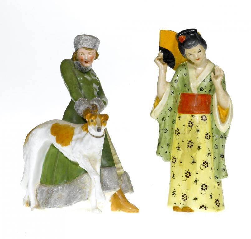 TWO ROYAL CROWN DERBY FIGURES OF