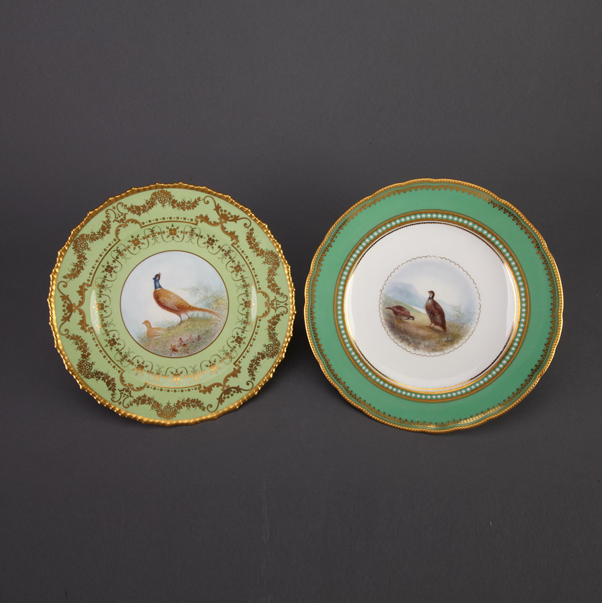 Two Royal Crown Derby Game Bird
