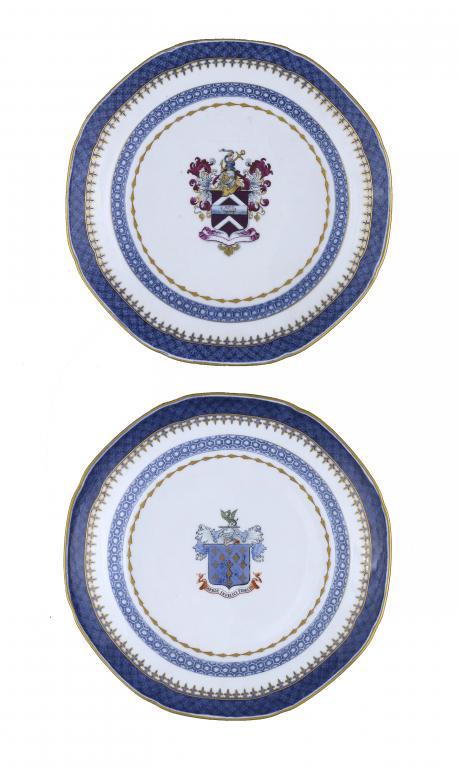 TWO ROYAL CROWN DERBY OCTAGONAL
