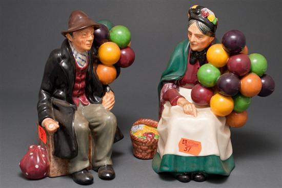 Two Royal Doulton china figures: