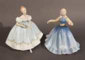 TWO ROYAL DOULTON FIGURINES, J