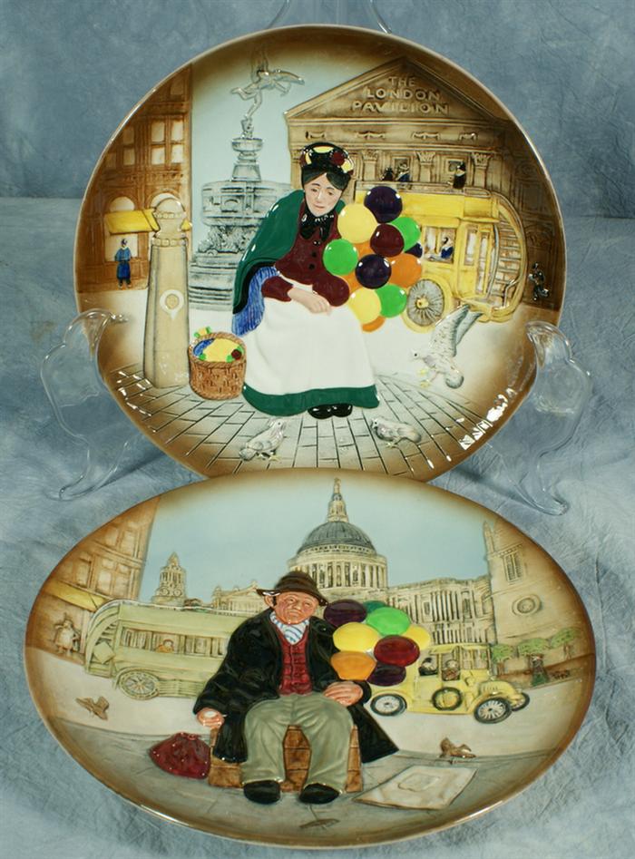 Two Royal Doulton plates, The Old