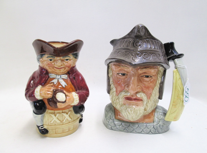 TWO ROYAL DOULTON TOBY MUGS: