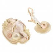TWO ROYAL DUX ART NOUVEAU FIGU
