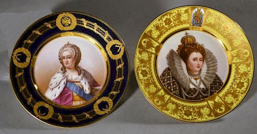 TWO ROYAL PORTRAIT PLATESTwo