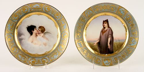 TWO ROYAL VIENNA PORCELAIN