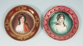 TWO ROYAL VIENNA PORTRAIT PLAT