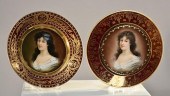 TWO ROYAL VIENNA PORTRAIT PLAT