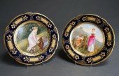 TWO ROYAL VIENNA TYPE PORCELAI