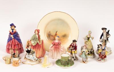Two Royal Worcester miniature
