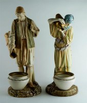 TWO ROYAL WORCESTER PORCELAIN