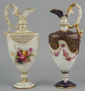 TWO ROYAL WORCESTER SIGNED FLO