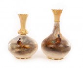 Two Royal Worcester vases, eac