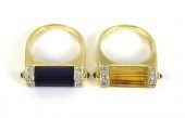 TWO RUBY, DIAMOND AND FOURTEEN