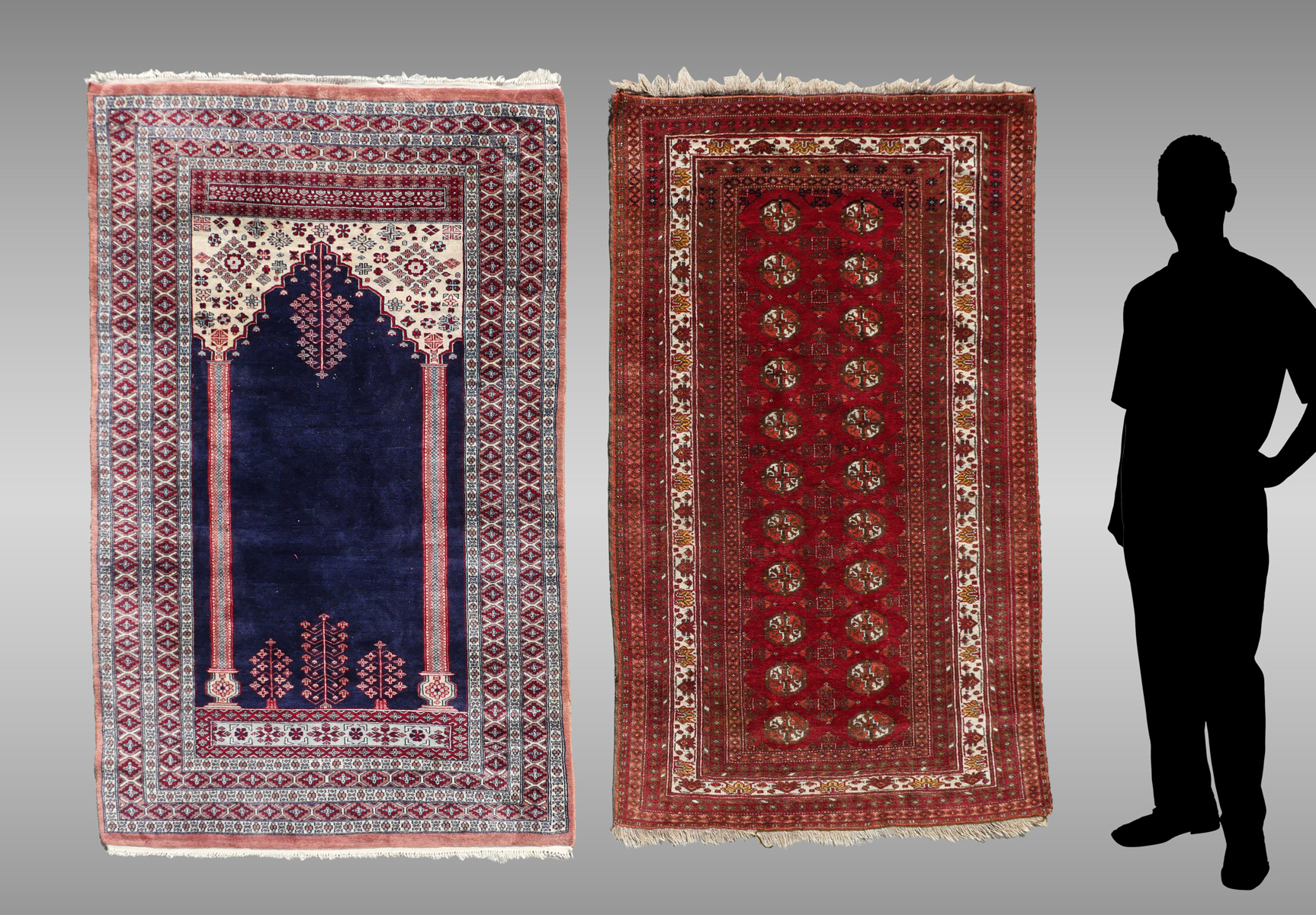 TWO RUGS, 6'2'' X 4' & 5'10'' X