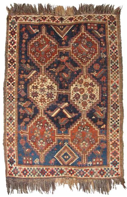 Two rugs    Qashqa'i rug  Southwest