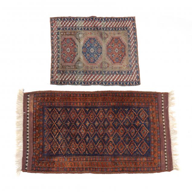 TWO RUGS The first with allover