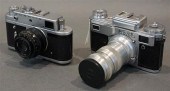 TWO RUSSIAN CAMERAS, ZORKI 4 W