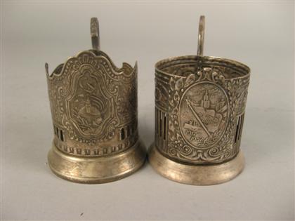 Two Russian commorative silver