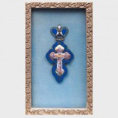 TWO RUSSIAN ENAMEL ICONSThe la