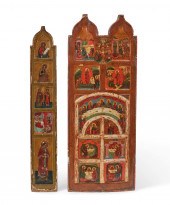 TWO RUSSIAN ICONOSTASIS COMPOS