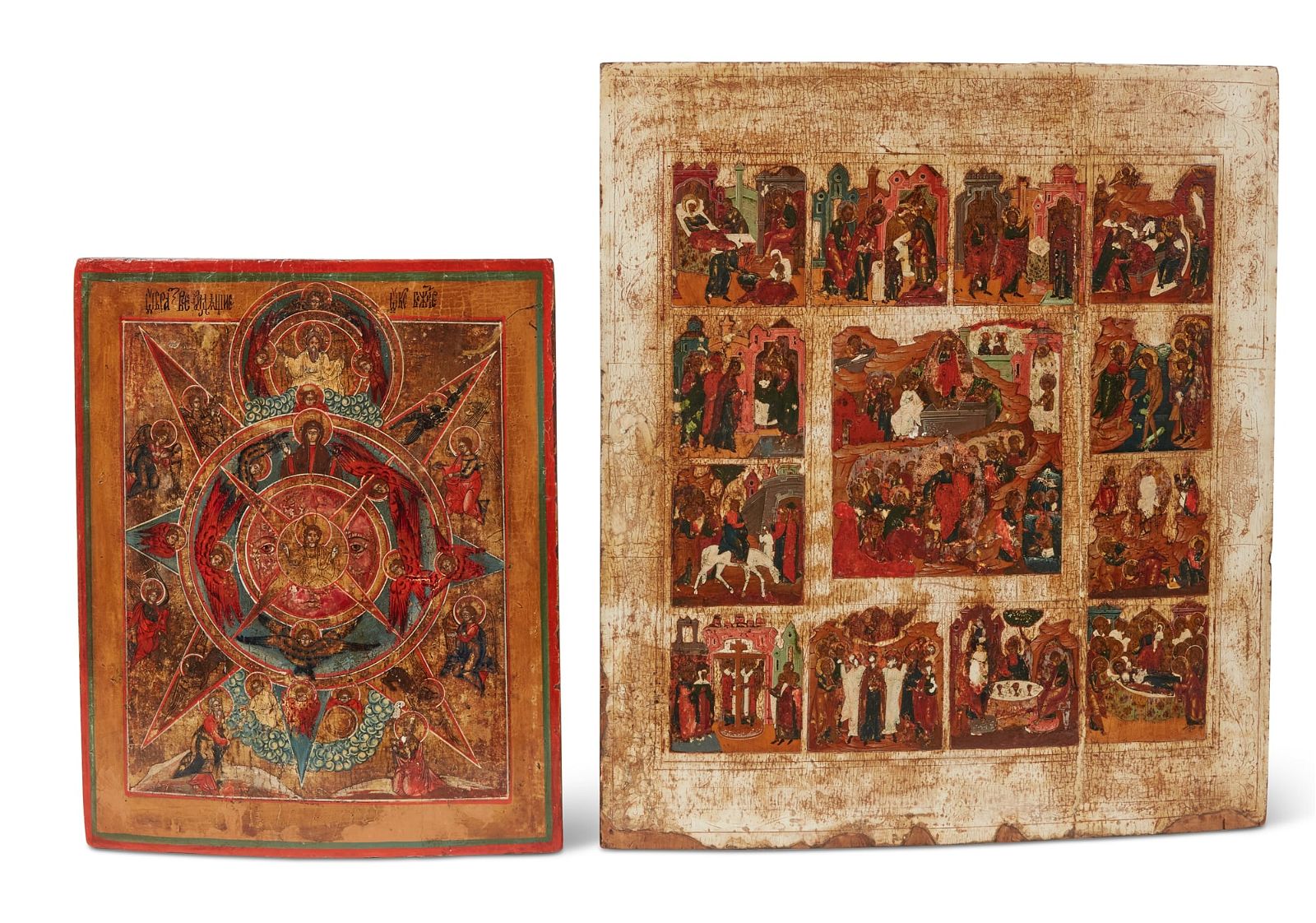 TWO RUSSIAN ICONS, 18TH-19TH