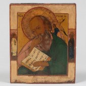 TWO RUSSIAN ICONSThe larger 12