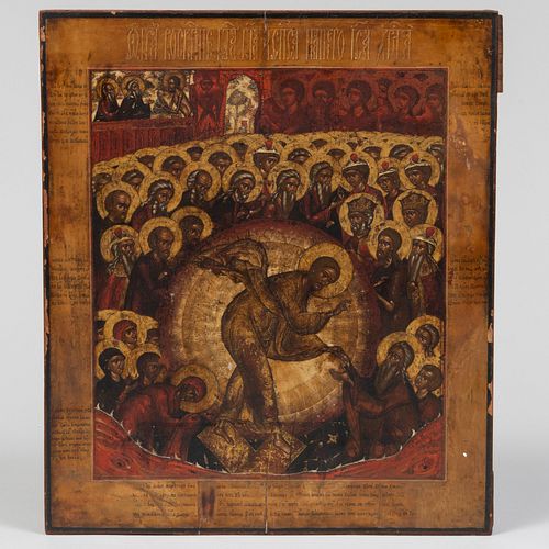 TWO RUSSIAN ICONSThe larger 16
