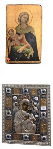 TWO RUSSIAN ICONSTwo Russian I