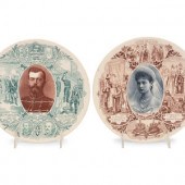 Two Russian Portrait Plates De