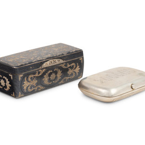 Two Russian Silver Snuff Boxes