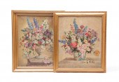 TWO S. SOMERVILLE FLORAL FRAME