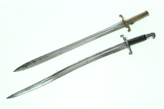TWO SABER BAYONETS.  England  mid
