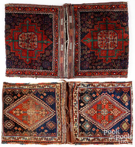 TWO SADDLEBAGSTwo saddlebags,